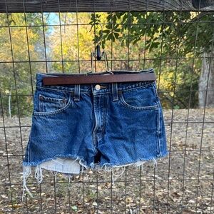 Levi's Dark Blue Jean Shorts